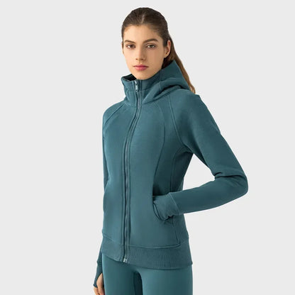 TALLARA FLEECE-LINED WINDPROOF HOODIE-Hoodies-Gym Giants