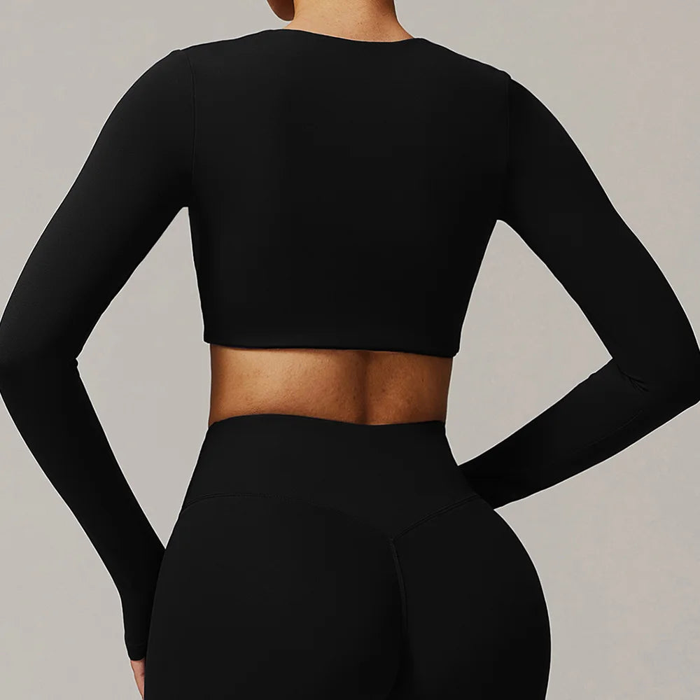 ALINA CROPPED LONG SLEEVE