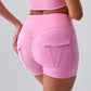 VIANA SEAMLESS MID-RISE SHORTS