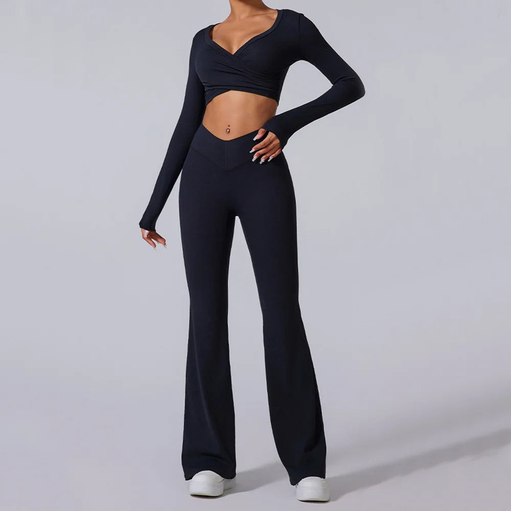 MARSEILLE LONG SLEEVE & FLARED LEGGINGS SET