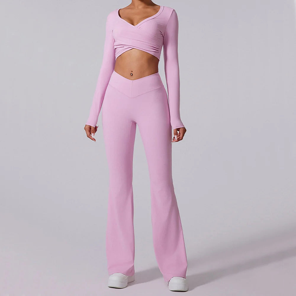 MARSEILLE LONG SLEEVE & FLARED LEGGINGS SET