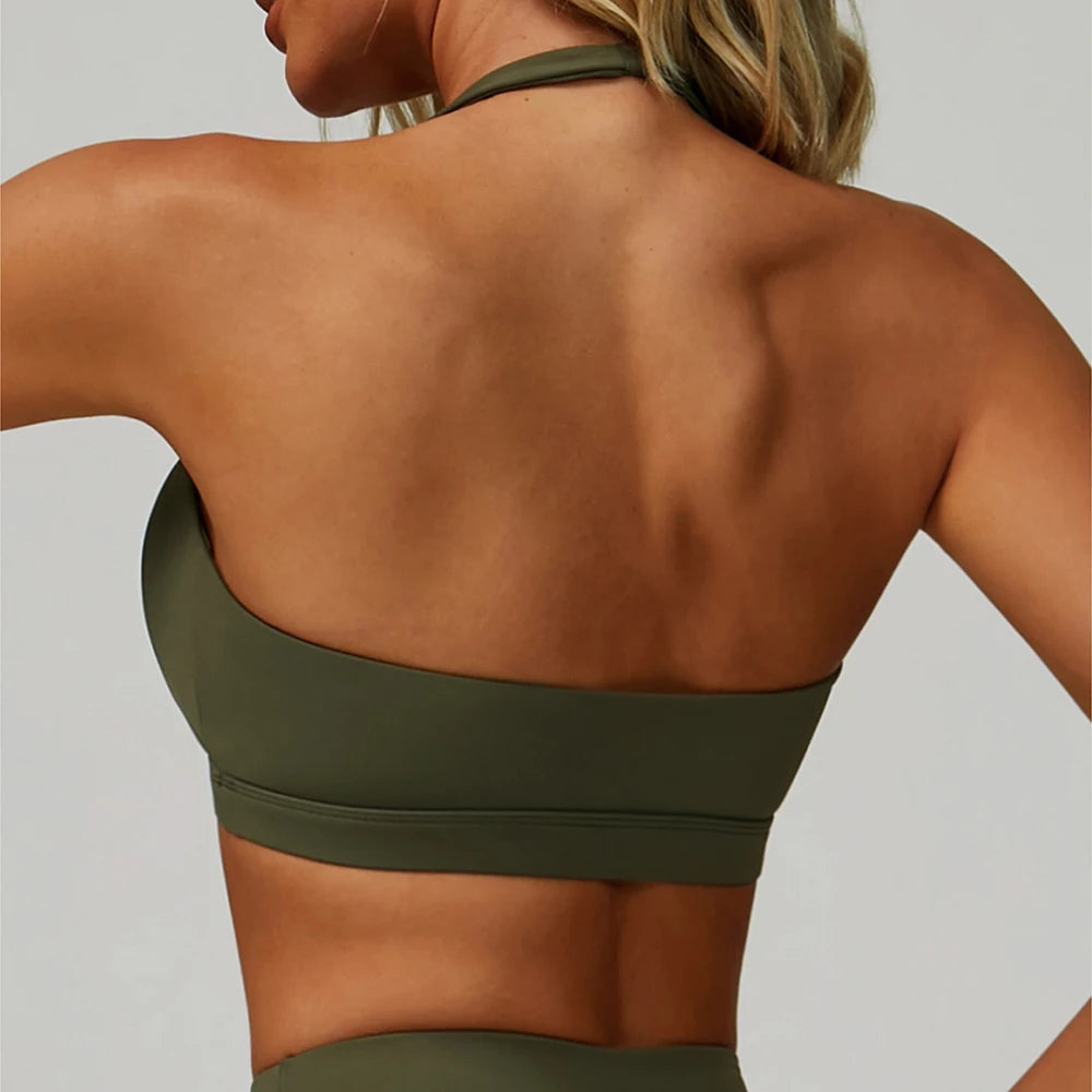 ALETTA HALTER NECK SPORTS BRA