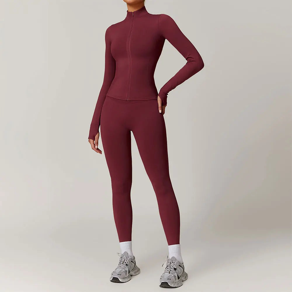 THE EVESSA SEAMLESS JACKET & LEGGINGS SET