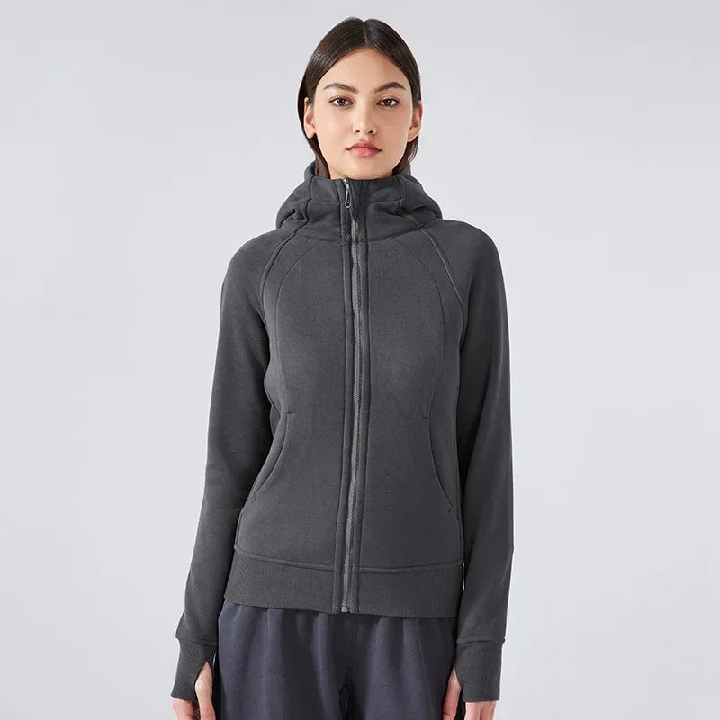 TALLARA FLEECE-LINED WINDPROOF HOODIE
