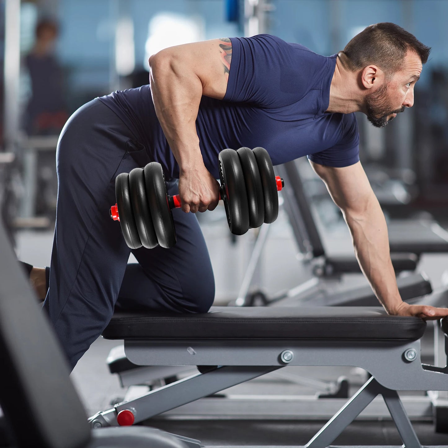 ADJUSTABLE DUMBBELL, BARBELL & KETTLEBELL SET