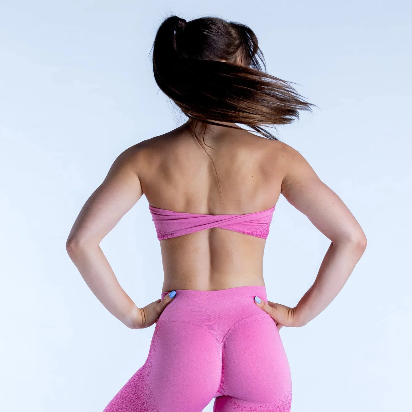 THE AURA BANDEAU TWIST BACK SPORTS BRA-Sports Bras-Gym Giants