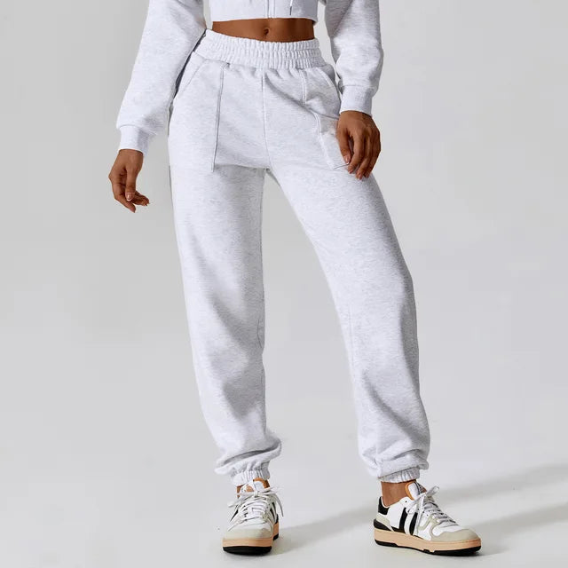 Raleigh Sweatpants - Luxurious polyester, tailored fit, and elastic drawstring waistband redefine casual elegance. Versatile and chic, perfect for every occasion.