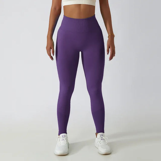 THE CASCADE SEAMLESS SCRUNCH BUTT LEGGINGS-Leggings-Gym Giants