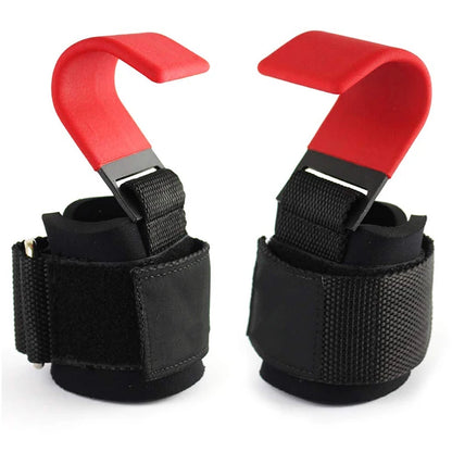 WEIGHT LIFTING HOOK GRIPS WITH WRIST WRAPS-Weightlifting Accessories-Gym Giants