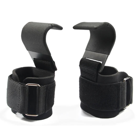 WEIGHT LIFTING HOOK GRIPS WITH WRIST WRAPS-Weightlifting Accessories-Gym Giants