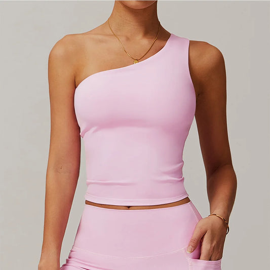 THE IRIS ONE SHOULDER TOP