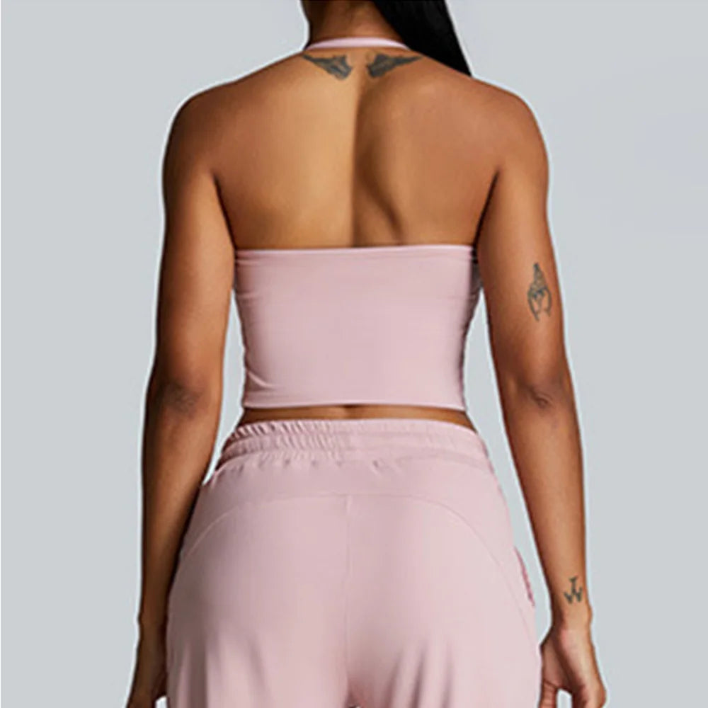 OLENNA HALTER NECK SINGLET
