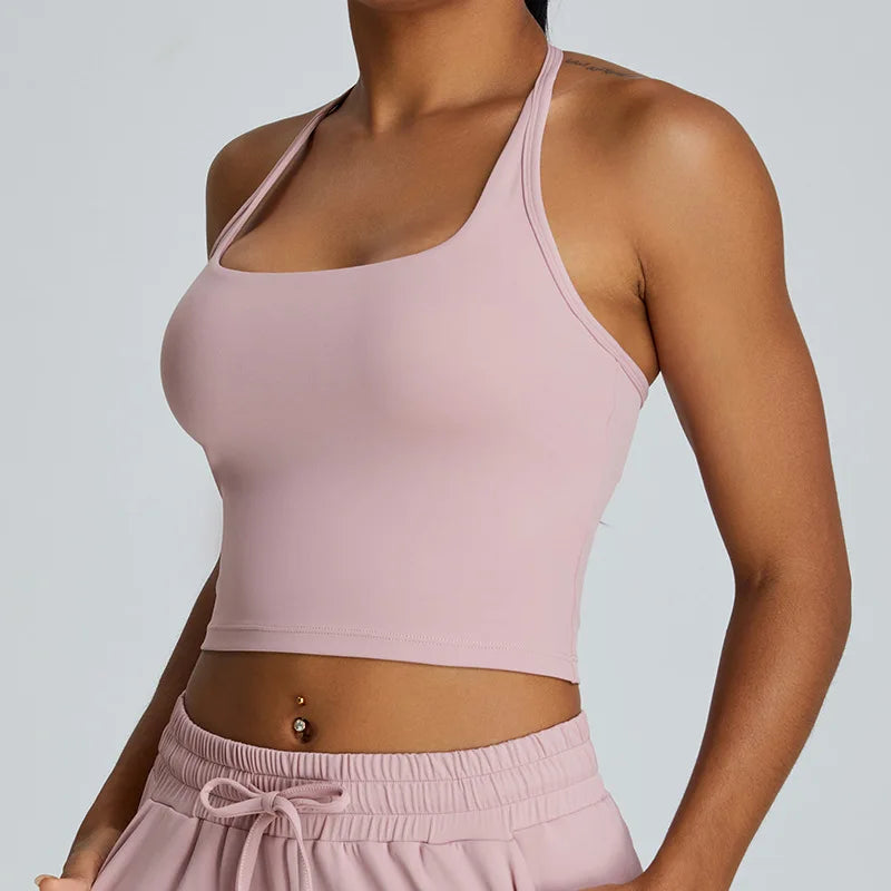 OLENNA HALTER NECK SINGLET