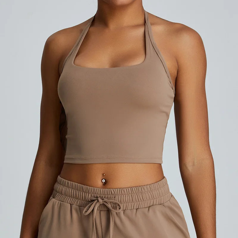 OLENNA HALTER NECK SINGLET