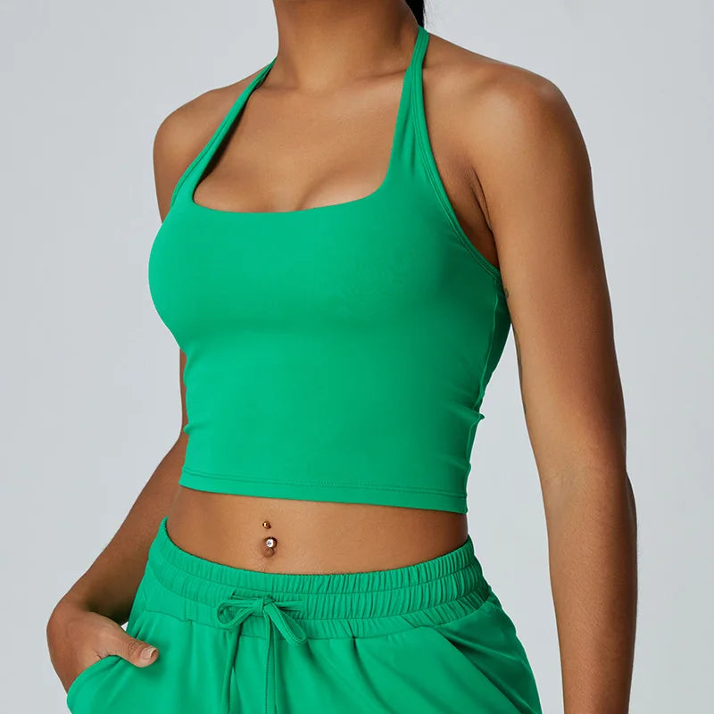 OLENNA HALTER NECK SINGLET
