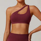 THE EVESSA ONE SHOULDER SPORTS BRA-Sports Bras-Gym Giants