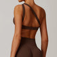 THE EVESSA ONE SHOULDER SPORTS BRA-Sports Bras-Gym Giants