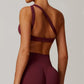 THE EVESSA ONE SHOULDER SPORTS BRA-Sports Bras-Gym Giants