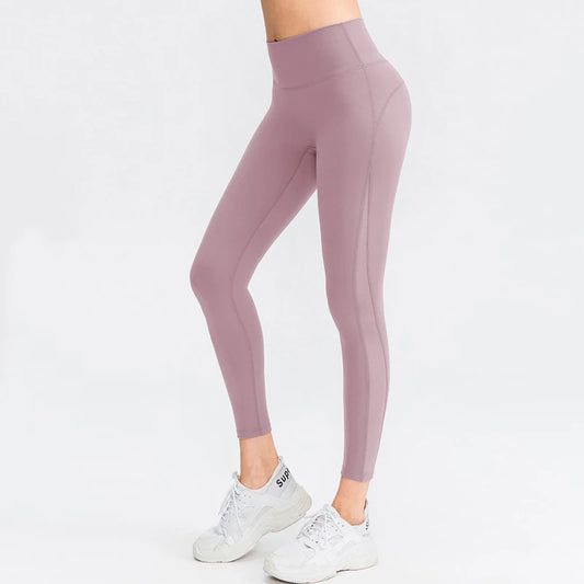 THE DAWN MESH PANEL SEAMLESS LEGGINGS-Leggings-Gym Giants